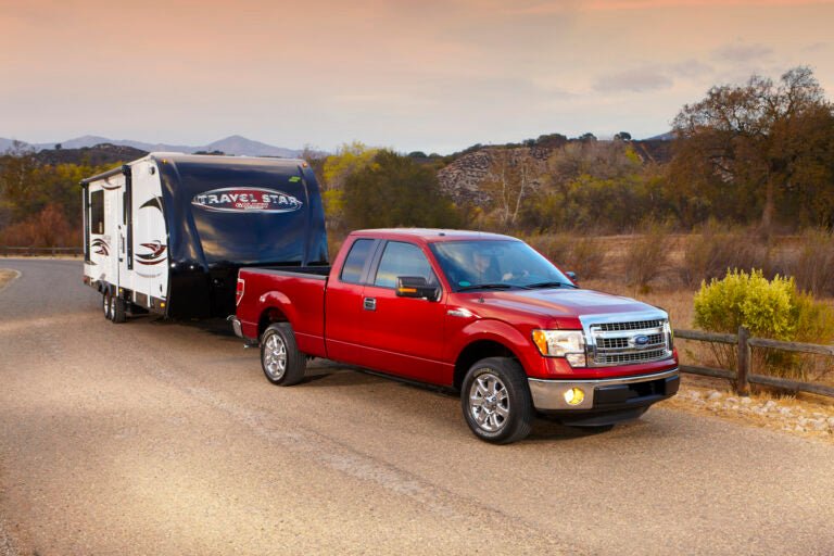 Ford Truck with Hensley Sway Control Hitch