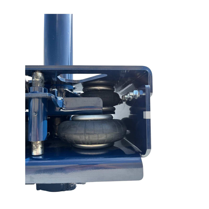 Close-up of a gooseneck air bag for a gooseneck air bag hitch