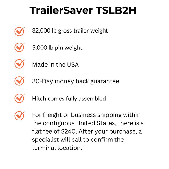 TrailerSaver TSLB2H Air-Ride Hitch