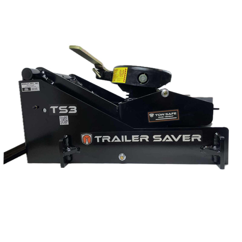 TrailerSaver TS3 5th-Wheel Air-Ride Hitch - Holland-Binkley style hitch head pivots about a point level with the head itself.