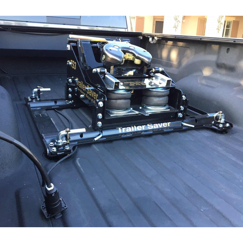 TrailerSaver TS3 5th-Wheel Air-Ride Hitch View in 5th-wheel truck bed - Available Goose-Neck Adapter