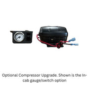 Optional Compressor Upgrade. Shown is the In-cab gauge/switch option