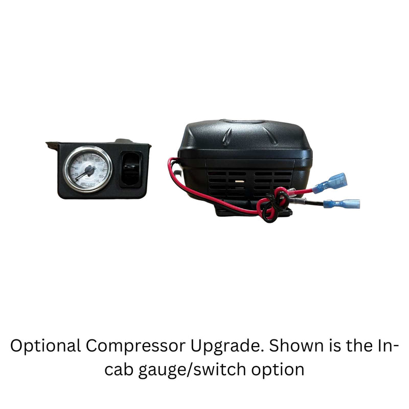 Optional Compressor Upgrade. Shown is the In-cab gauge/switch option