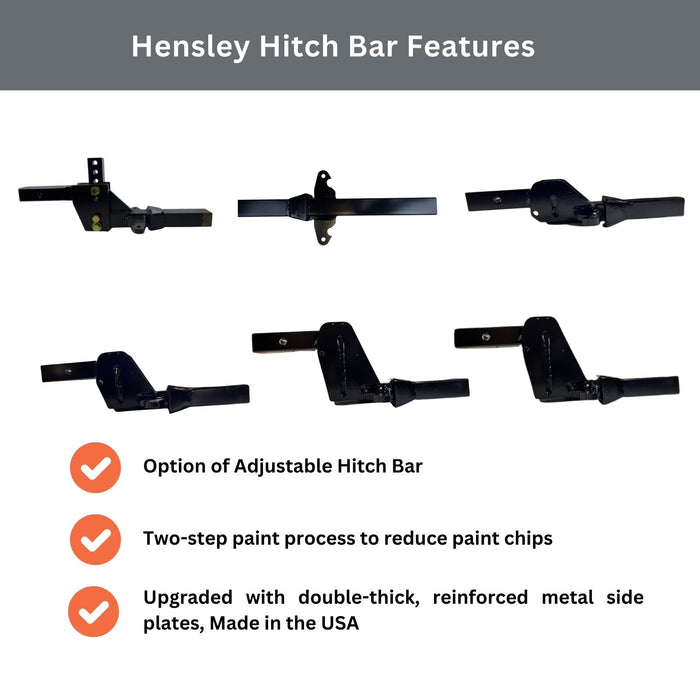 Ultimate Hensley Arrow Standard Offset Hensley Hitch Bar Options