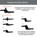Hensley Hitch Bar Options with adjustable and standard hitch bars on a gray background